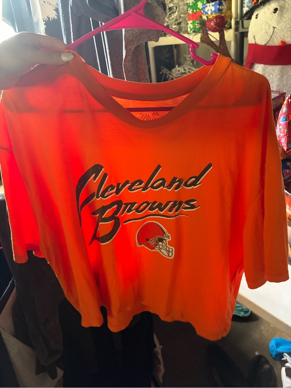 Majestic Cleveland Browns Orange Short-Sleeve Tee